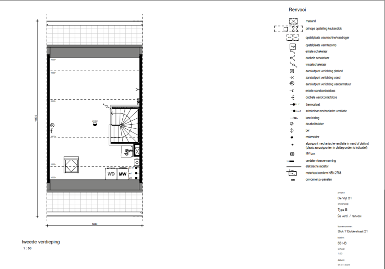 Plattegrond 2 van 2, Bolderstraat 21, Apeldoorn