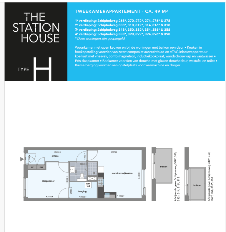 Plattegrond 1 van 1, Schipholweg 388 , Leiden