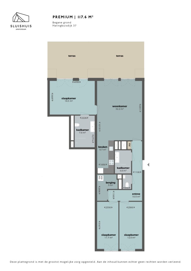 Plattegrond 1 van 1, Haringbuisdijk 37, Amsterdam
