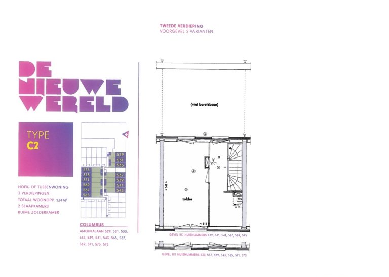 Plattegrond 2 van 2, Amerikalaan 573, Utrecht
