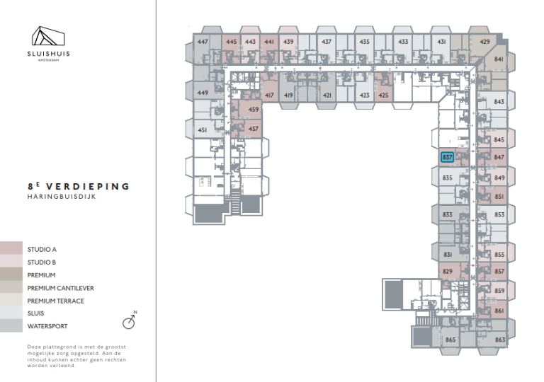 Plattegrond 1 van 1, Haringbuisdijk 837, Amsterdam