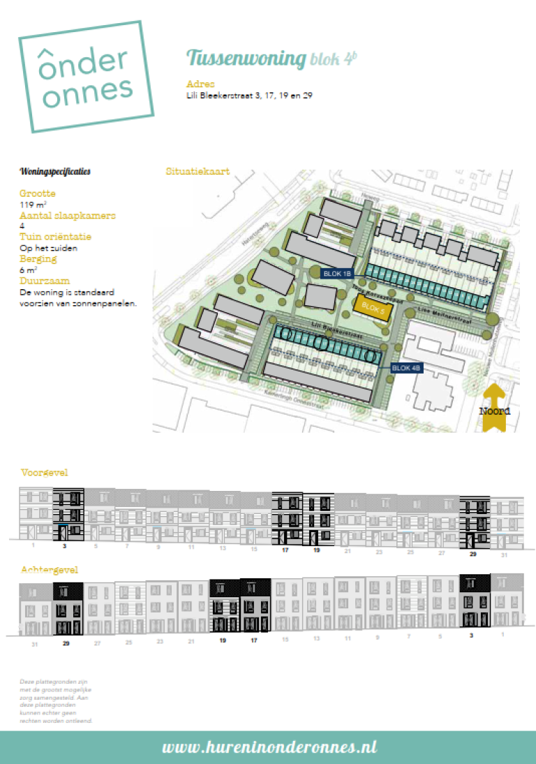 Plattegrond 1 van 1, Lili Bleekerstraat 19, Nijmegen