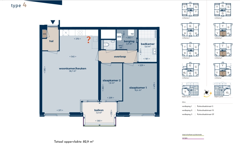 Plattegrond 1 van 1, Puttershoekstraat 27, Zoetermeer