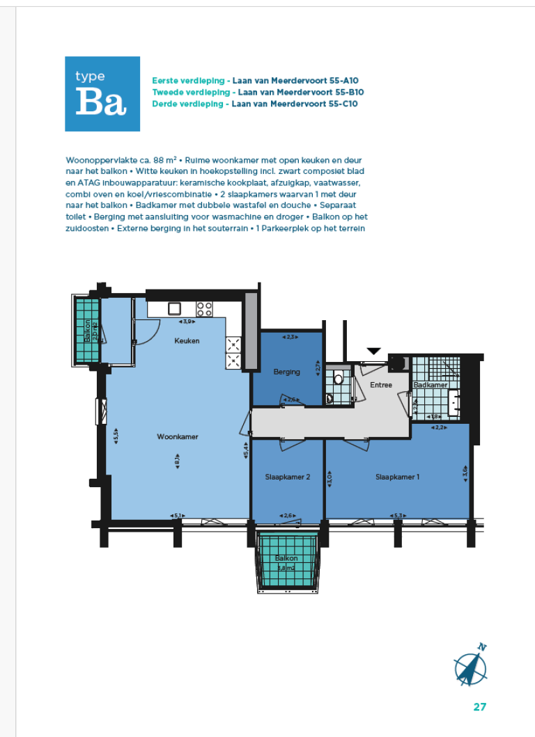 Plattegrond 1 van 1, Laan van Meerdervoort 55 C10, DEN HAAG