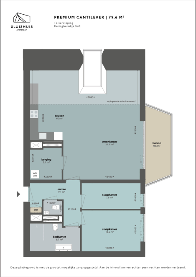 Plattegrond 1 van 1, Haringbuisdijk 545, Amsterdam