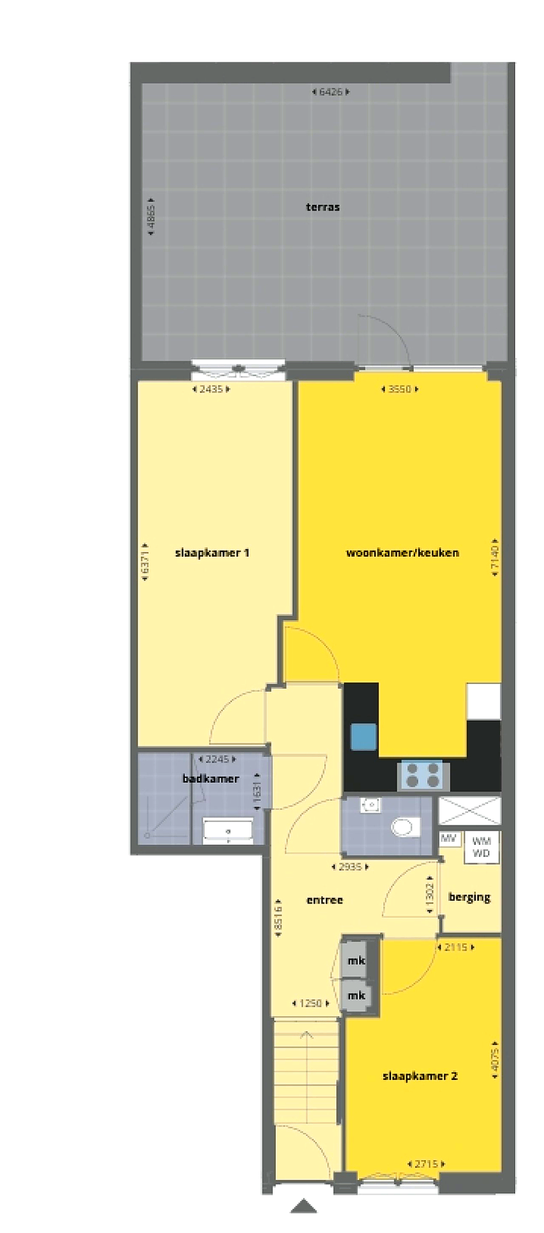 Plattegrond 1 van 1, David Van Mollemstraat 95, Utrecht