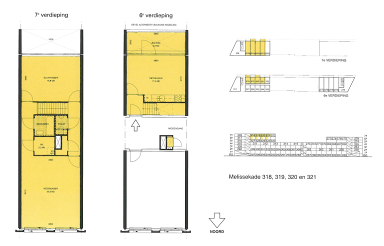 Plattegrond 1 van 1, Melissekade 318, Utrecht