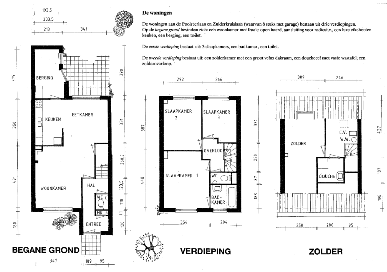 Plattegrond 1 van 1, Poolsterlaan 16, SON EN BREUGEL