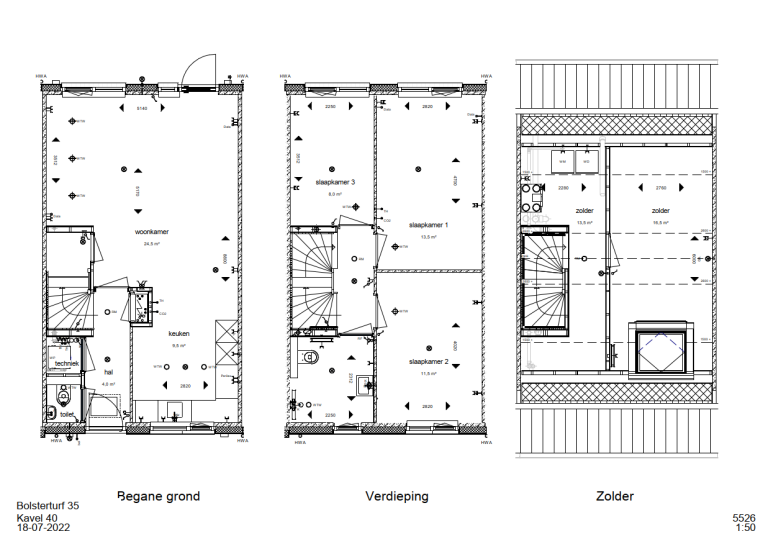 Plattegrond 1 van 1, Bolsterturf 35, Meppel