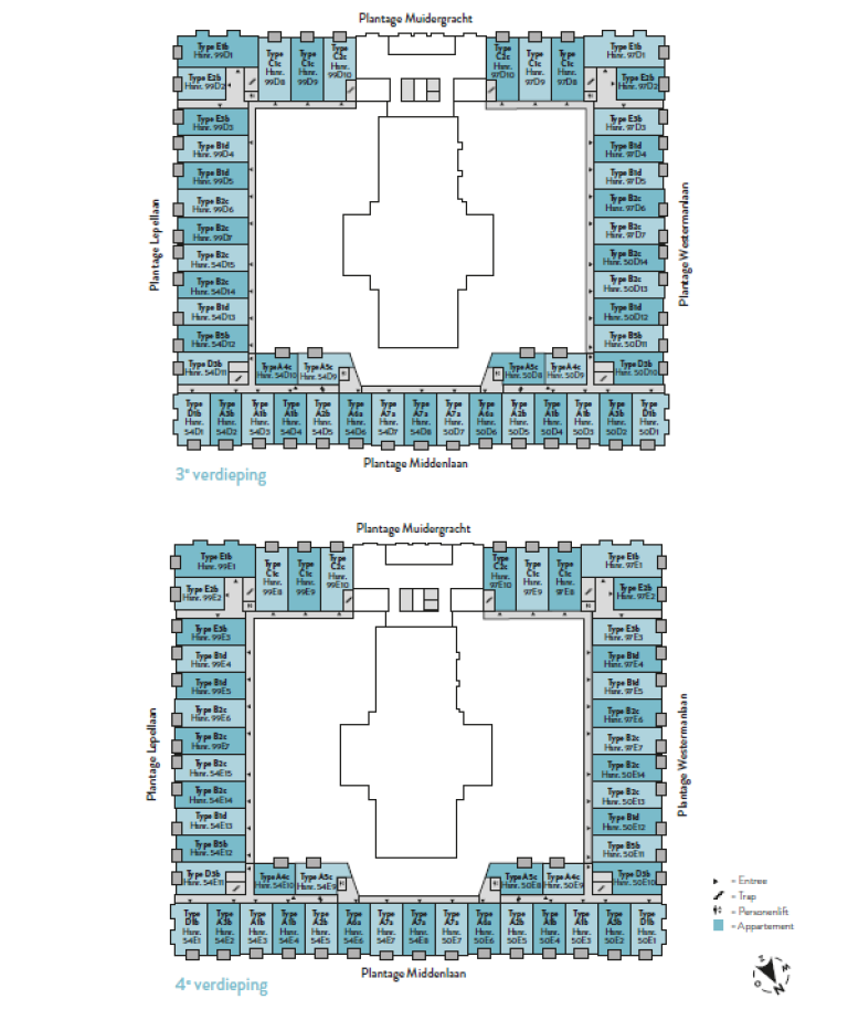 Plattegrond 1 van 1, Plantage Middenlaan 50 E2, AMSTERDAM