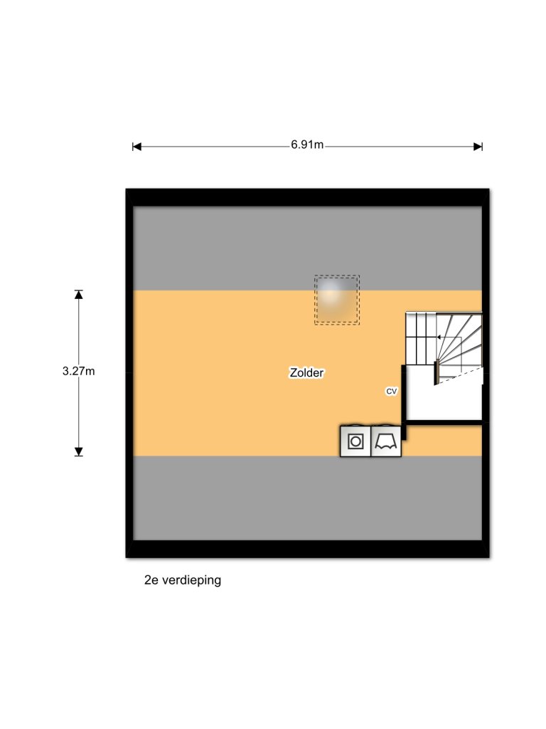 Plattegrond 3 van 3, Pastoor Zegersstraat 50, Nijmegen