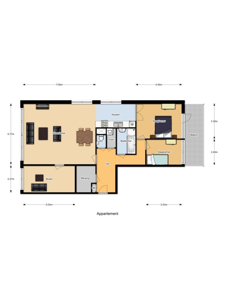 Plattegrond 1 van 1, Louis Pregerkade 64, Rotterdam