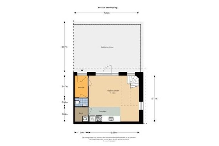 Plattegrond 1 van 2, Planetenlaan 90, Huis Ter Heide