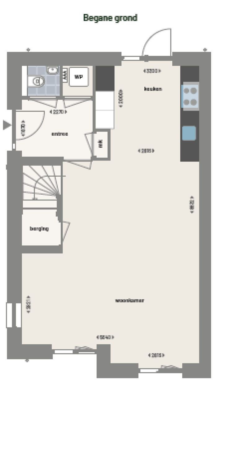 Plattegrond 1 van 2, Rode Geus 10, GRONINGEN