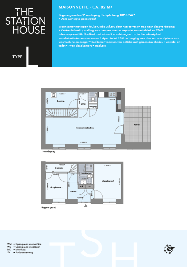 Plattegrond 1 van 1, Schipholweg 242 , Leiden