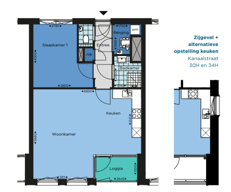 Plattegrond 1 van 1, Kanaalstraat 18 G, UTRECHT