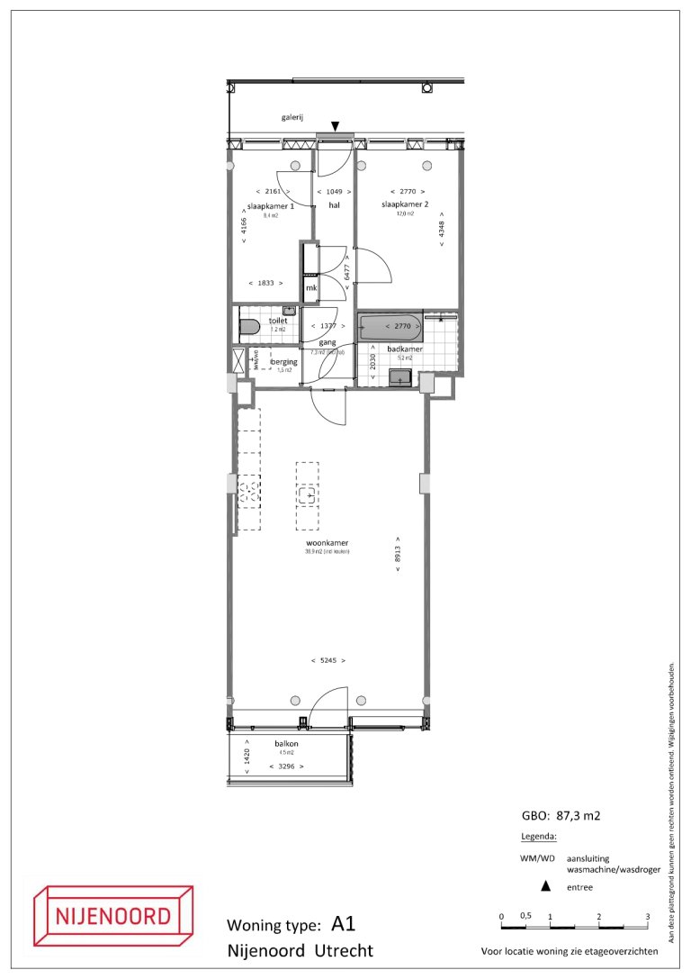 Plattegrond 1 van 1, Nijenoord 321, UTRECHT