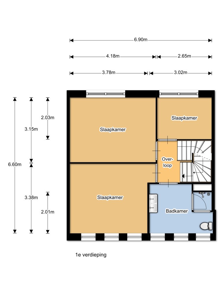 Plattegrond 2 van 3, Pastoor Zegersstraat 50, Nijmegen