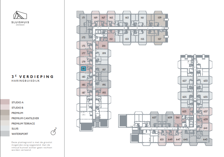 Plattegrond 1 van 1, Haringbuisdijk 181, Amsterdam