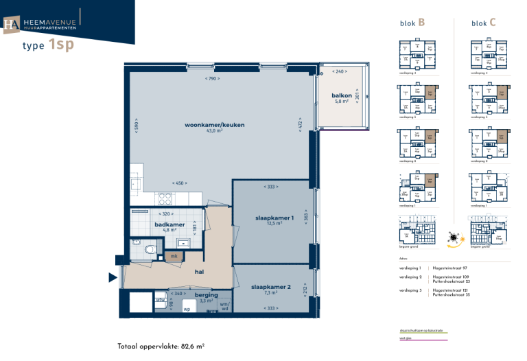 Plattegrond 1 van 1, Puttershoekstraat 35, Zoetermeer