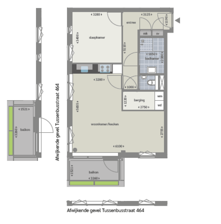 Plattegrond 1 van 1, Tussenbusstraat 474, Utrecht