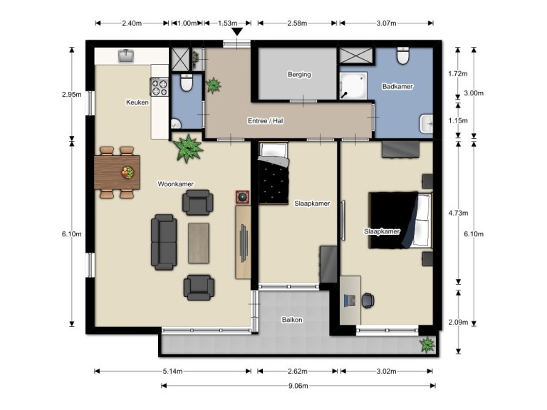 Plattegrond 1 van 1, Gagelboschplein 483, Eindhoven