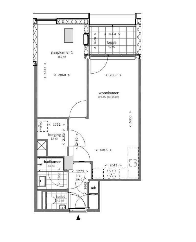 Plattegrond 1 van 1, Nijenoord 93, UTRECHT