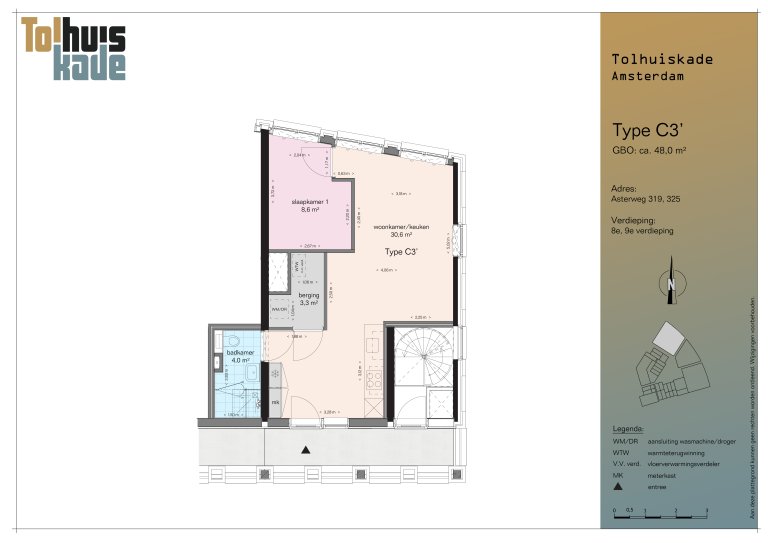 Plattegrond 1 van 1, Asterweg 319, Amsterdam