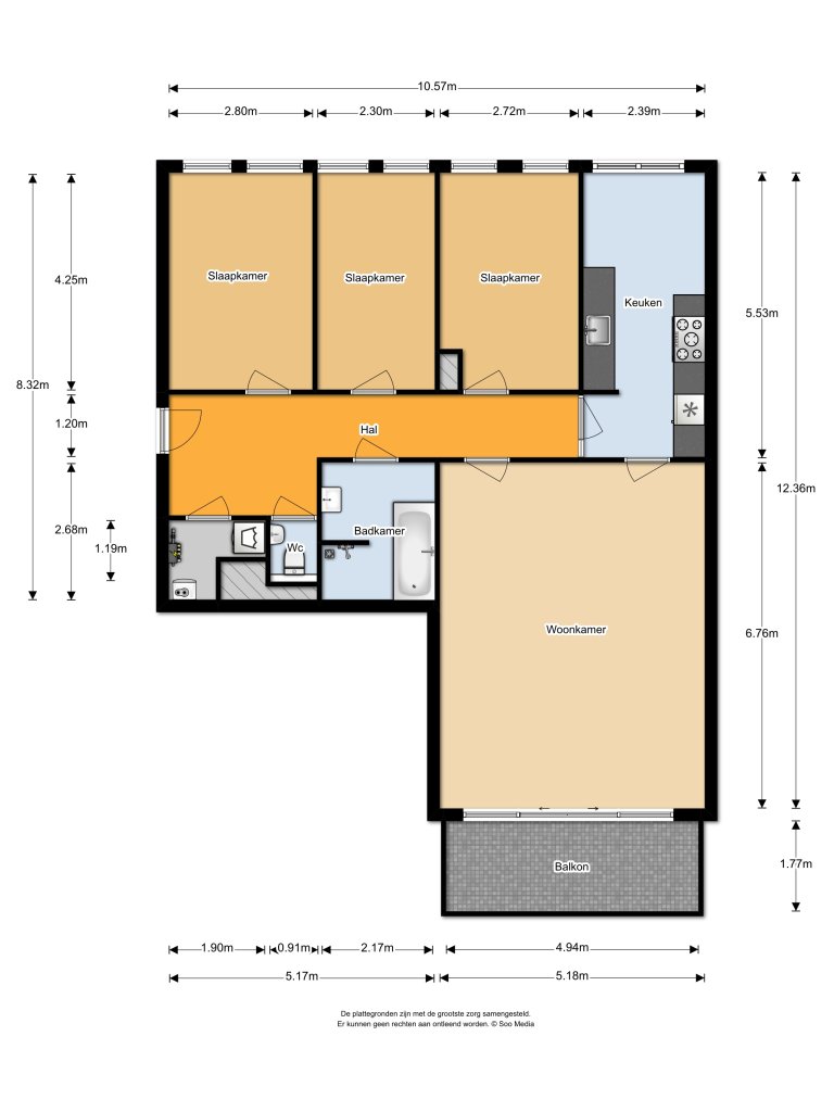 Plattegrond 1 van 2, Javakade 712, Amsterdam