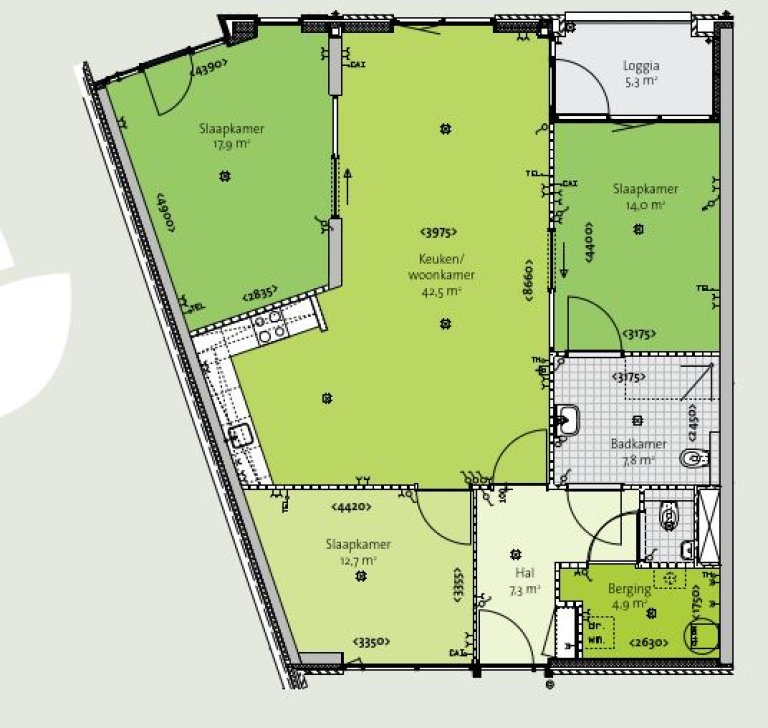 Plattegrond 1 van 1, Rentmeester 6, GROESBEEK