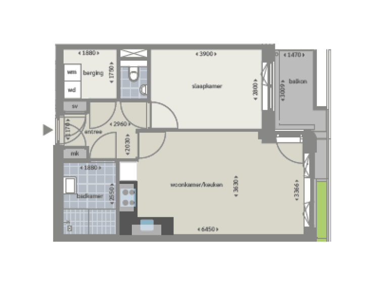 Plattegrond 1 van 1, Tussenbusstraat 342, Utrecht
