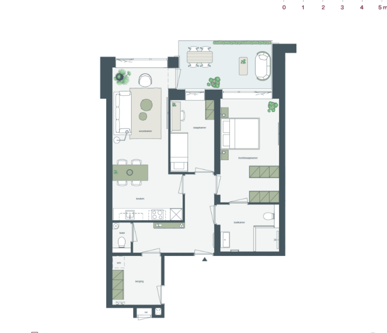 Plattegrond 1 van 1, Oude Tempellaan 1 P2, Soesterberg