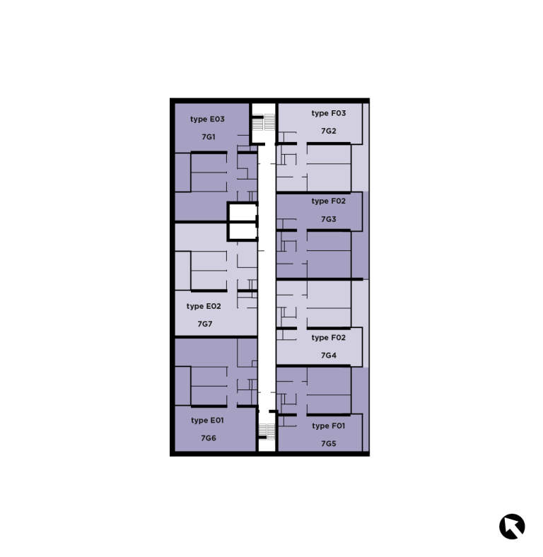 Plattegrond 2 van 2, Kraanspoor 7 G3, Amsterdam